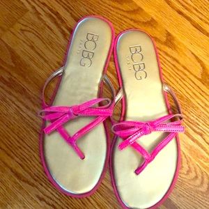 Like new pink BCBG sandals